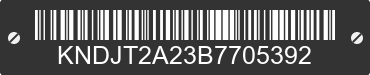 2011 KIA Soul KNDJT2A23B7705392 VIN decoded
