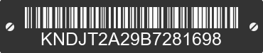2011 KIA Soul KNDJT2A29B7281698 VIN decoded