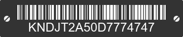 2013 KIA Soul KNDJT2A50D7774747 VIN decoded