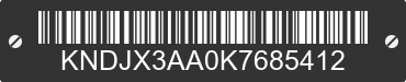 2019 KIA Soul KNDJX3AA0K7685412 VIN decoded