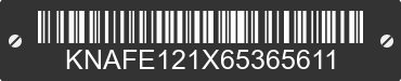 2006 KIA Spectra KNAFE121X65365611 VIN decoded