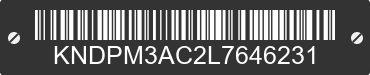 2020 KIA Sportage KNDPM3AC2L7646231 VIN decoded