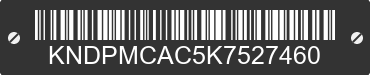2019 KIA Sportage KNDPMCAC5K7527460 VIN decoded