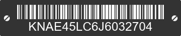2018 KIA Stinger KNAE45LC6J6032704 VIN decoded