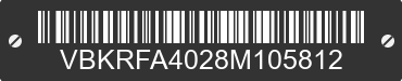 2008 KTM R-Racing F-ECF-F VBKRFA4028M105812 VIN decoded
