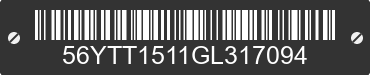 2016 LANCE CAMPER Lance Camper 56YTT1511GL317094 VIN decoded