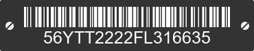 2015 LANCE CAMPER Lance Camper 56YTT2222FL316635 VIN decoded