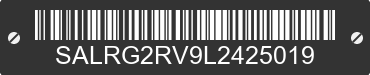 2020 LAND ROVER Discovery SALRG2RV9L2425019 VIN decoded