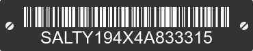 2004 LAND ROVER Discovery SALTY194X4A833315 VIN decoded