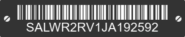 2018 LAND ROVER Range Rover Sport SALWR2RV1JA192592 VIN decoded