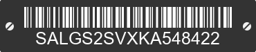 2019 LAND ROVER Range Rover SALGS2SVXKA548422 VIN decoded