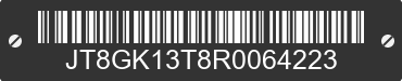 1994 LEXUS ES JT8GK13T8R0064223 VIN decoded