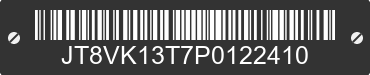 1993 LEXUS ES JT8VK13T7P0122410 VIN decoded