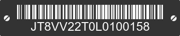 1990 LEXUS ES JT8VV22T0L0100158 VIN decoded
