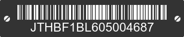 0 LEXUS GS JTHBF1BL605004687 VIN decoded