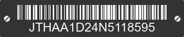 2022 LEXUS IS JTHAA1D24N5118595 VIN decoded