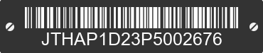 2023 LEXUS IS JTHAP1D23P5002676 VIN decoded