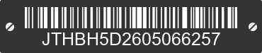 0 LEXUS IS JTHBH5D2605066257 VIN decoded