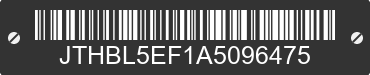 2010 LEXUS LS JTHBL5EF1A5096475 VIN decoded