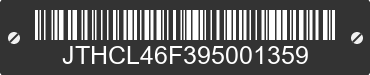 2009 LEXUS LS JTHCL46F395001359 VIN decoded