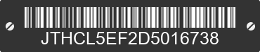 2013 LEXUS LS JTHCL5EF2D5016738 VIN decoded