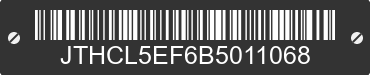 2011 LEXUS LS JTHCL5EF6B5011068 VIN decoded