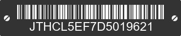 2013 LEXUS LS JTHCL5EF7D5019621 VIN decoded