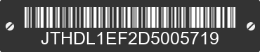 2013 LEXUS LS JTHDL1EF2D5005719 VIN decoded