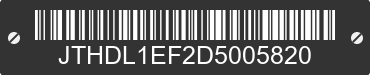 2013 LEXUS LS JTHDL1EF2D5005820 VIN decoded
