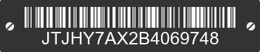 2011 LEXUS LX JTJHY7AX2B4069748 VIN decoded