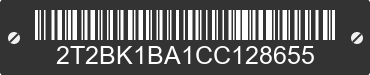 2012 LEXUS RX 2T2BK1BA1CC128655 VIN decoded