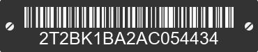 2010 LEXUS RX 2T2BK1BA2AC054434 VIN decoded
