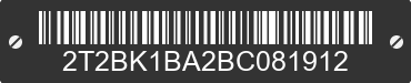 2011 LEXUS RX 2T2BK1BA2BC081912 VIN decoded