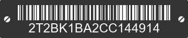 2012 LEXUS RX 2T2BK1BA2CC144914 VIN decoded