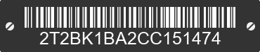 2012 LEXUS RX 2T2BK1BA2CC151474 VIN decoded