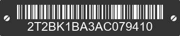2010 LEXUS RX 2T2BK1BA3AC079410 VIN decoded