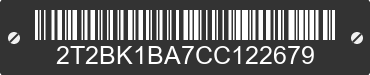 2012 LEXUS RX 2T2BK1BA7CC122679 VIN decoded