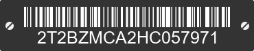 2017 LEXUS RX 2T2BZMCA2HC057971 VIN decoded