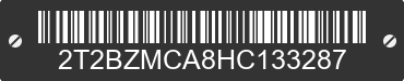 2017 LEXUS RX 2T2BZMCA8HC133287 VIN decoded