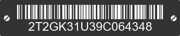 2009 LEXUS RX 2T2GK31U39C064348 VIN decoded