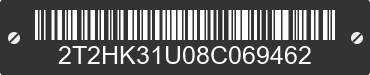 2008 LEXUS RX 2T2HK31U08C069462 VIN decoded