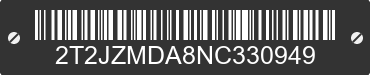 2022 LEXUS RX 2T2JZMDA8NC330949 VIN decoded