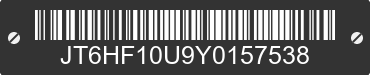 2000 LEXUS RX JT6HF10U9Y0157538 VIN decoded