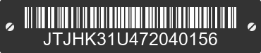2007 LEXUS RX JTJHK31U472040156 VIN decoded