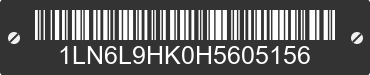 2017 LINCOLN Continental 1LN6L9HK0H5605156 VIN decoded