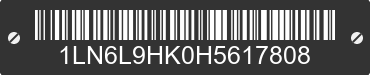 2017 LINCOLN Continental 1LN6L9HK0H5617808 VIN decoded