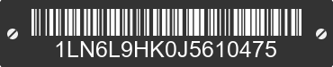 2018 LINCOLN Continental 1LN6L9HK0J5610475 VIN decoded