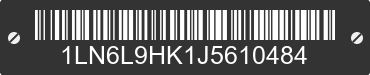 2018 LINCOLN Continental 1LN6L9HK1J5610484 VIN decoded