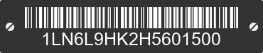 2017 LINCOLN Continental 1LN6L9HK2H5601500 VIN decoded