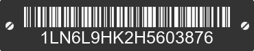 2017 LINCOLN Continental 1LN6L9HK2H5603876 VIN decoded